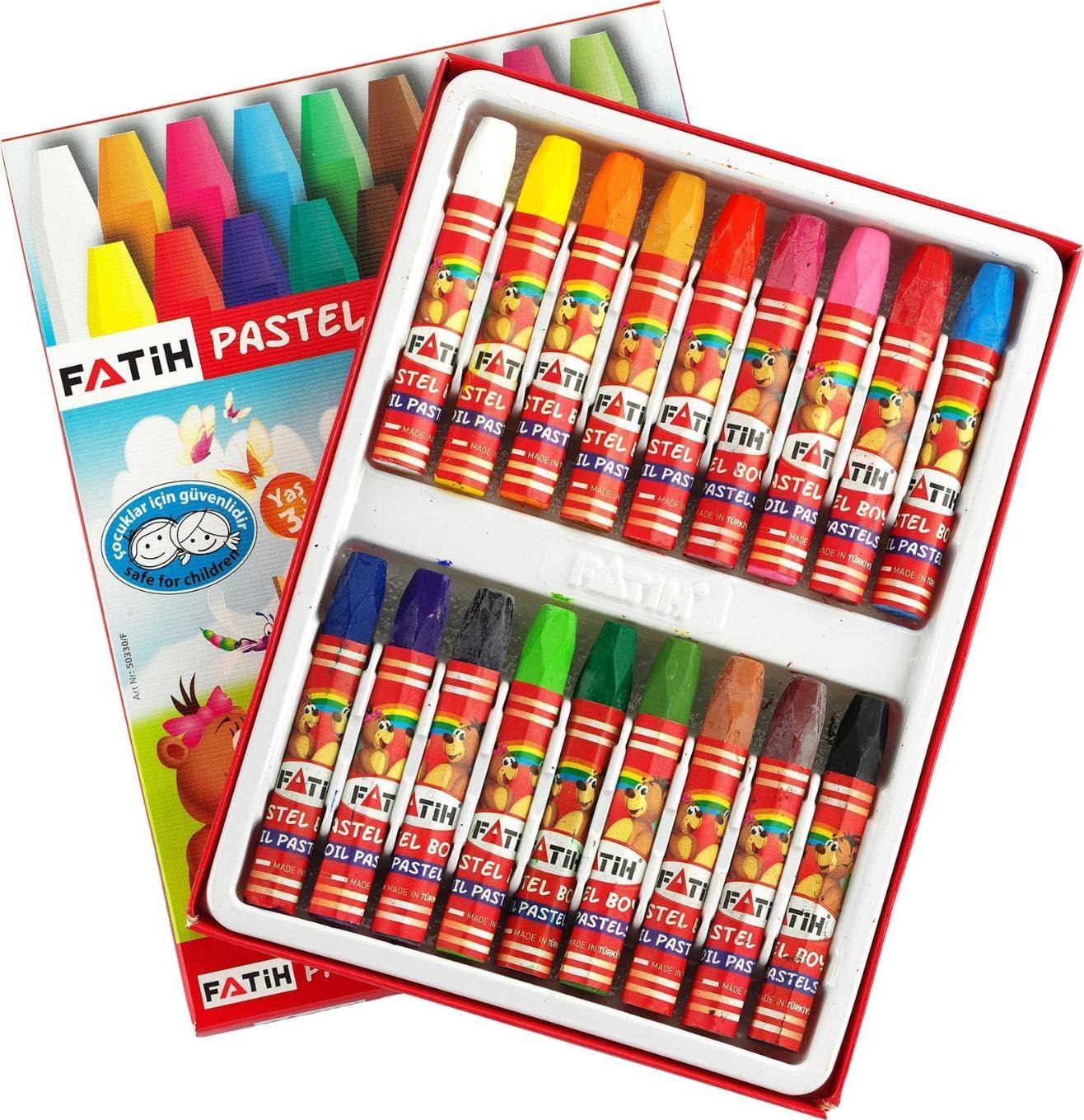 Fatih King Size Pastel Boya 18 Renk Fatih King Size Pastel Boya 18 Renk  - Kırtasiyem.netPastel Boyalar