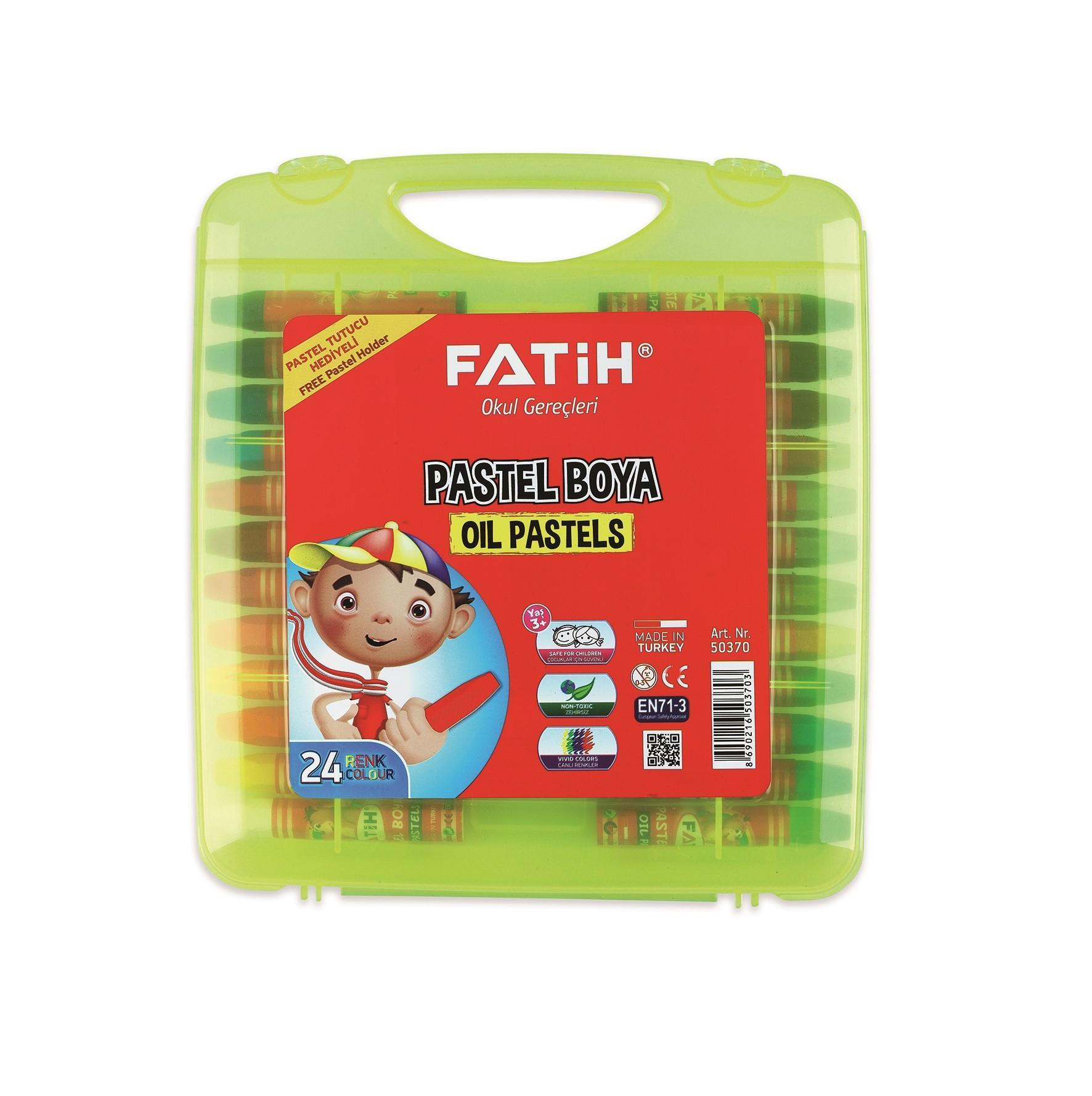 Fatih King Size Pastel Boya 24 Renk (Çantalı)Fatih King Size Pastel Boya 24 Renk (Çantalı) - Kırtasiyem.netPastel Boyalar
