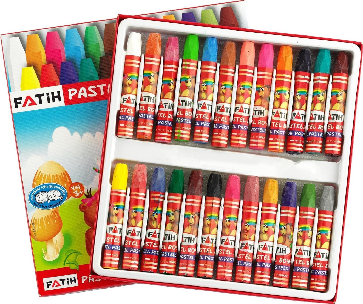 Fatih King Size Pastel Boya 24 Renk Fatih King Size Pastel Boya 24 Renk  - Kırtasiyem.netPastel Boyalar