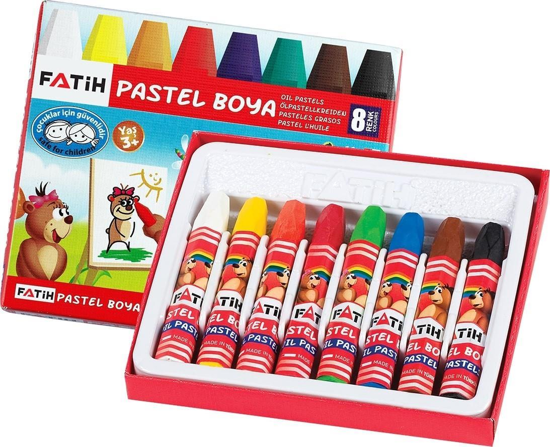 Fatih King Size Pastel Boya 8 Renk Fatih King Size Pastel Boya 8 Renk  - Kırtasiyem.netPastel Boyalar