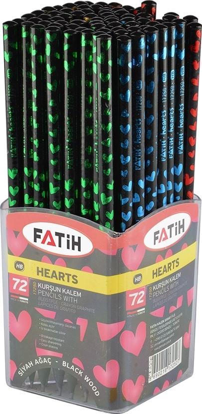 Fatih Kurşun Kalem Siyah Lata Hearts 12 LiFatih Kurşun Kalem Siyah Lata Hearts 12 Li - Kirtasiyem.netKurşun Kalemler