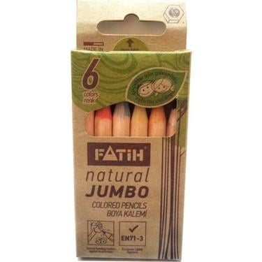 Fatih Kuru Boya Natural Jumbo 1/1 6 Renk Fatih Kuru Boya Natural Jumbo 1/1 6 Renk  - Kırtasiyem.netKuru Boyalar