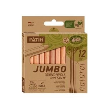 Fatih Kuru Boya Natural Jumbo 1/2 12 Renk  Fatih Kuru Boya Natural Jumbo 1/2 12 Renk   - Kırtasiyem.netKuru Boyalar
