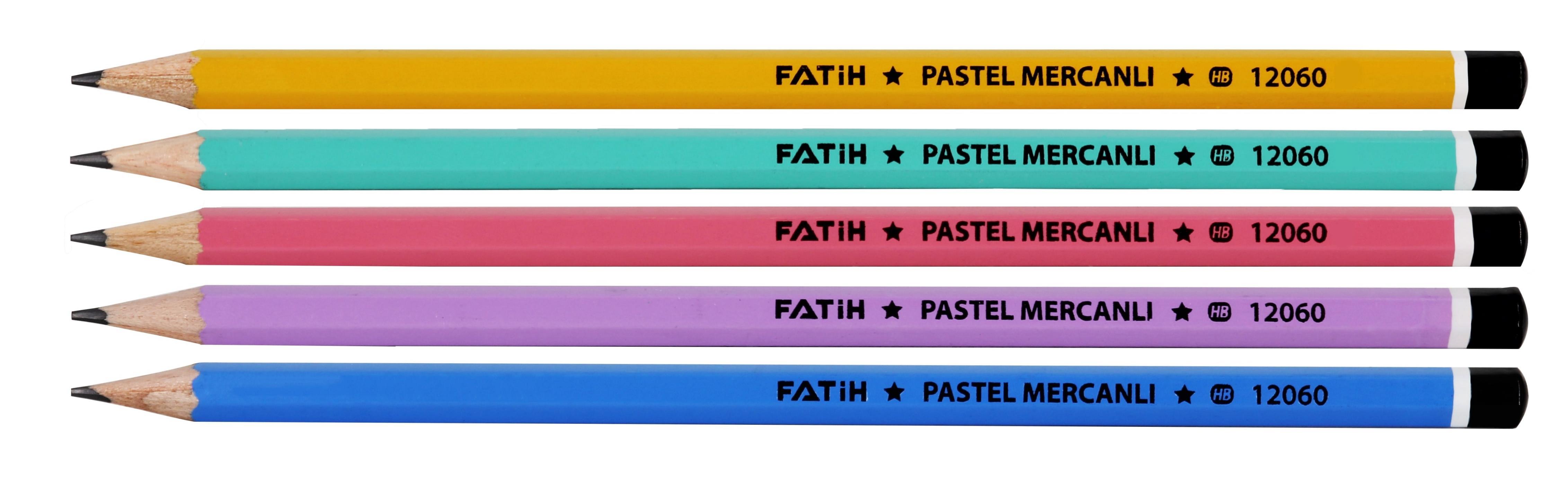 Fatih Mercanlı Köşeli Kurşun Kalem Pastel RenkFatih Mercanlı Köşeli Kurşun Kalem Pastel Renk - Kirtasiyem.netKurşun Kalemler