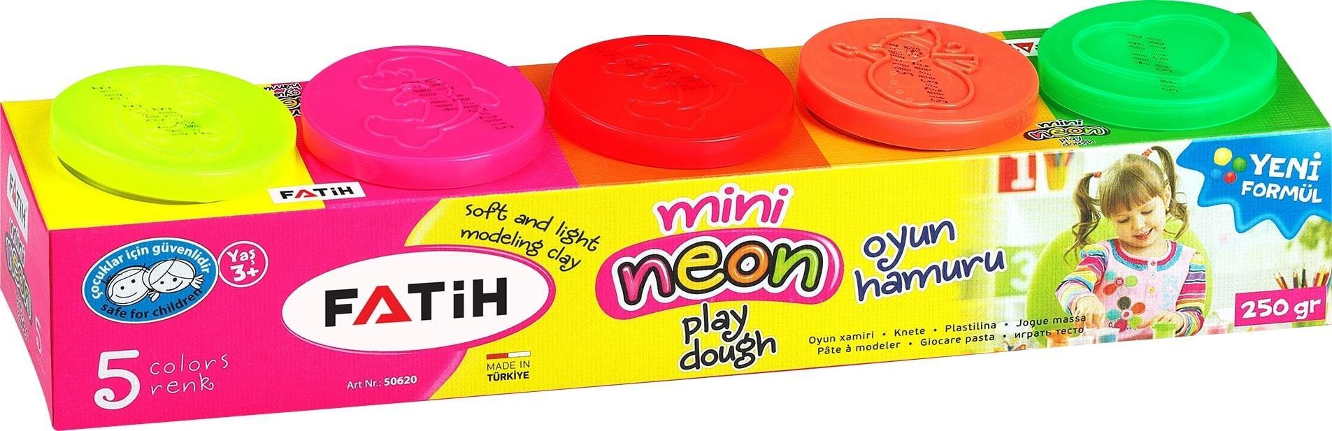 Fatih Mini Oyun Hamuru 5 Renk NeonFatih Mini Oyun Hamuru 5 Renk Neon - Kirtasiyem.netOyun Hamurları