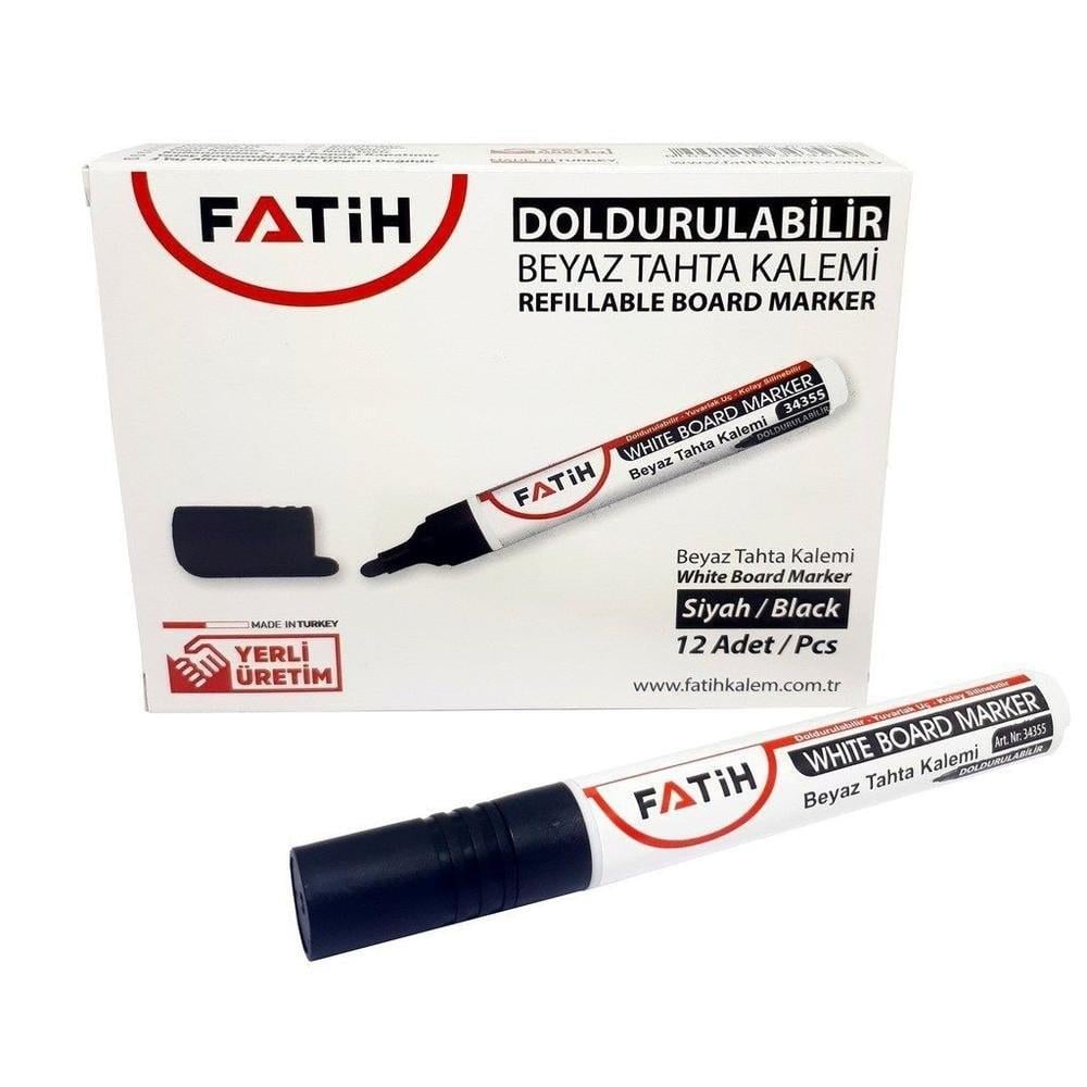 Fatih Permanent Kalem Siyah Yuvarlak Uç DoldurulabilirFatih Permanent Kalem Siyah Yuvarlak Uç Doldurulabilir - Kirtasiyem.netBeyaz Tahta Kalemi