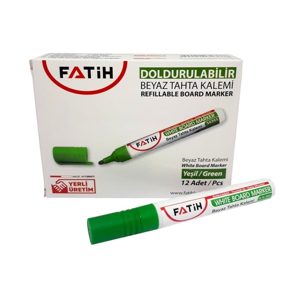 Fatih Permanent Kalem Yeşil Kesik Uç DoldurulabilirFatih Permanent Kalem Yeşil Kesik Uç Doldurulabilir - Kirtasiyem.netBeyaz Tahta Kalemi