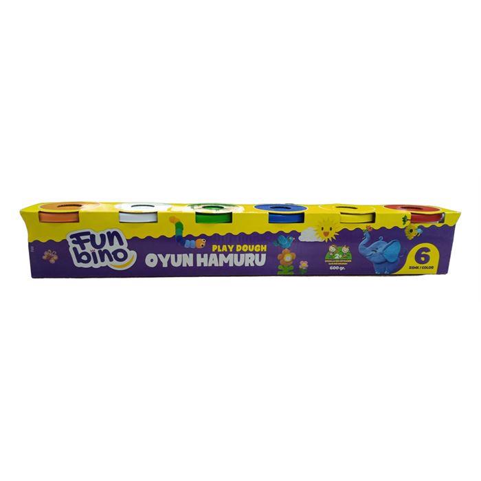 Funbino 6 Renk Oyun Hamuru 600 Gr F120Oyun Hamurları