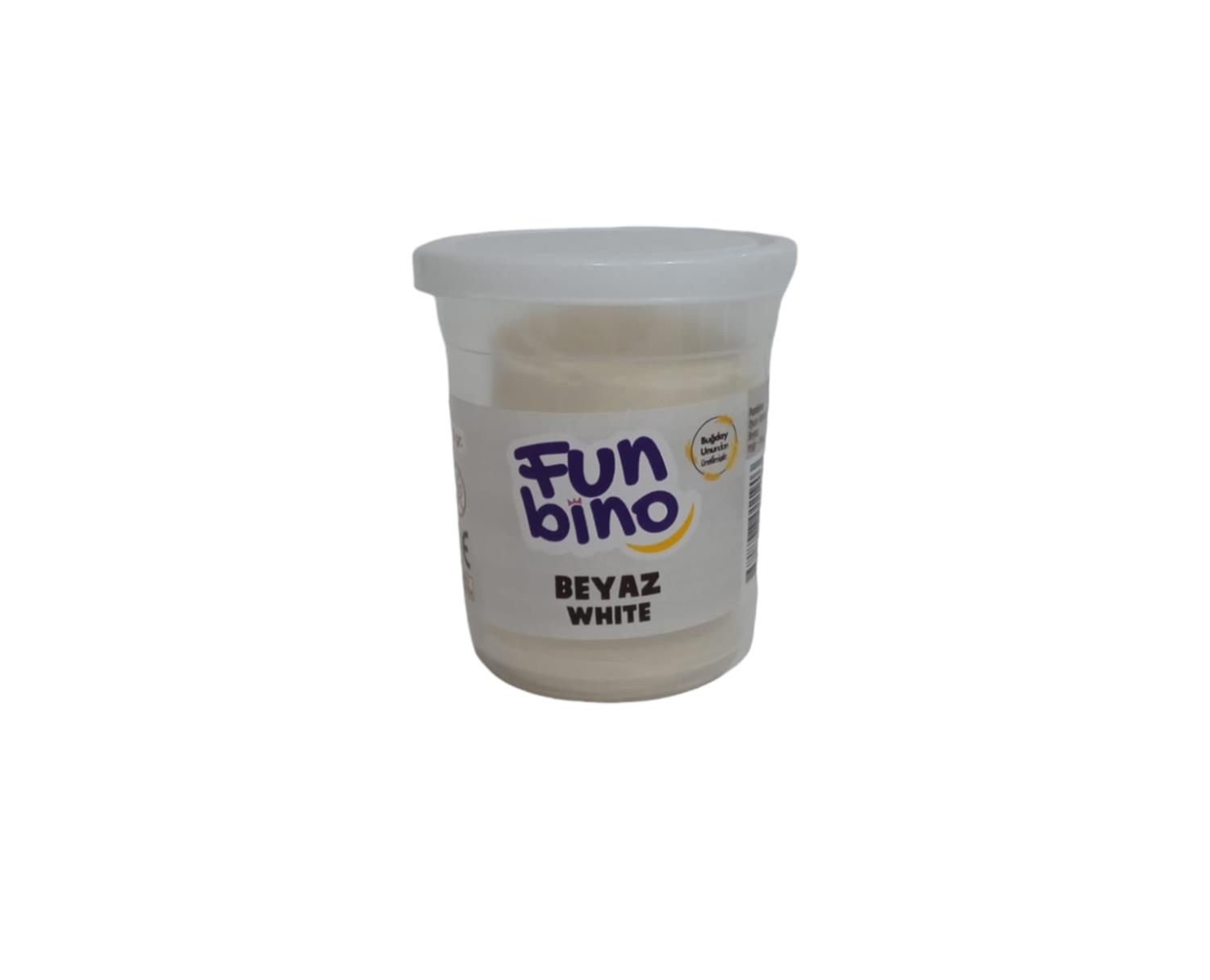 Funbino Tek Renk Oyun Hamuru Beyaz 115 gr F106Oyun Hamurları