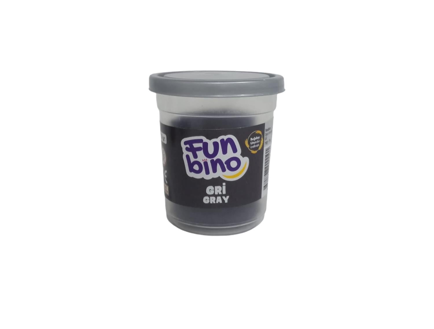 Funbino Tek Renk Oyun Hamuru Gri 115 gr F114Oyun Hamurları