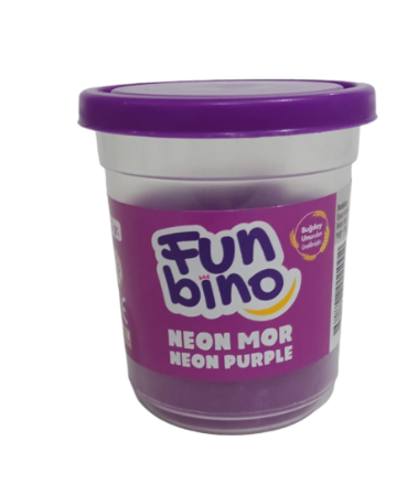 Funbino Tek Renk Oyun Hamuru Neon Mor 115 gr F115Oyun Hamurları