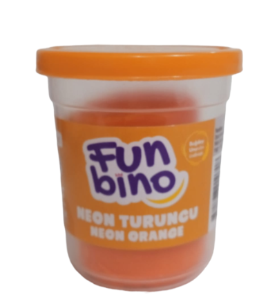 Funbino Tek Renk Oyun Hamuru Neon Turuncu 115 gr F118Oyun Hamurları