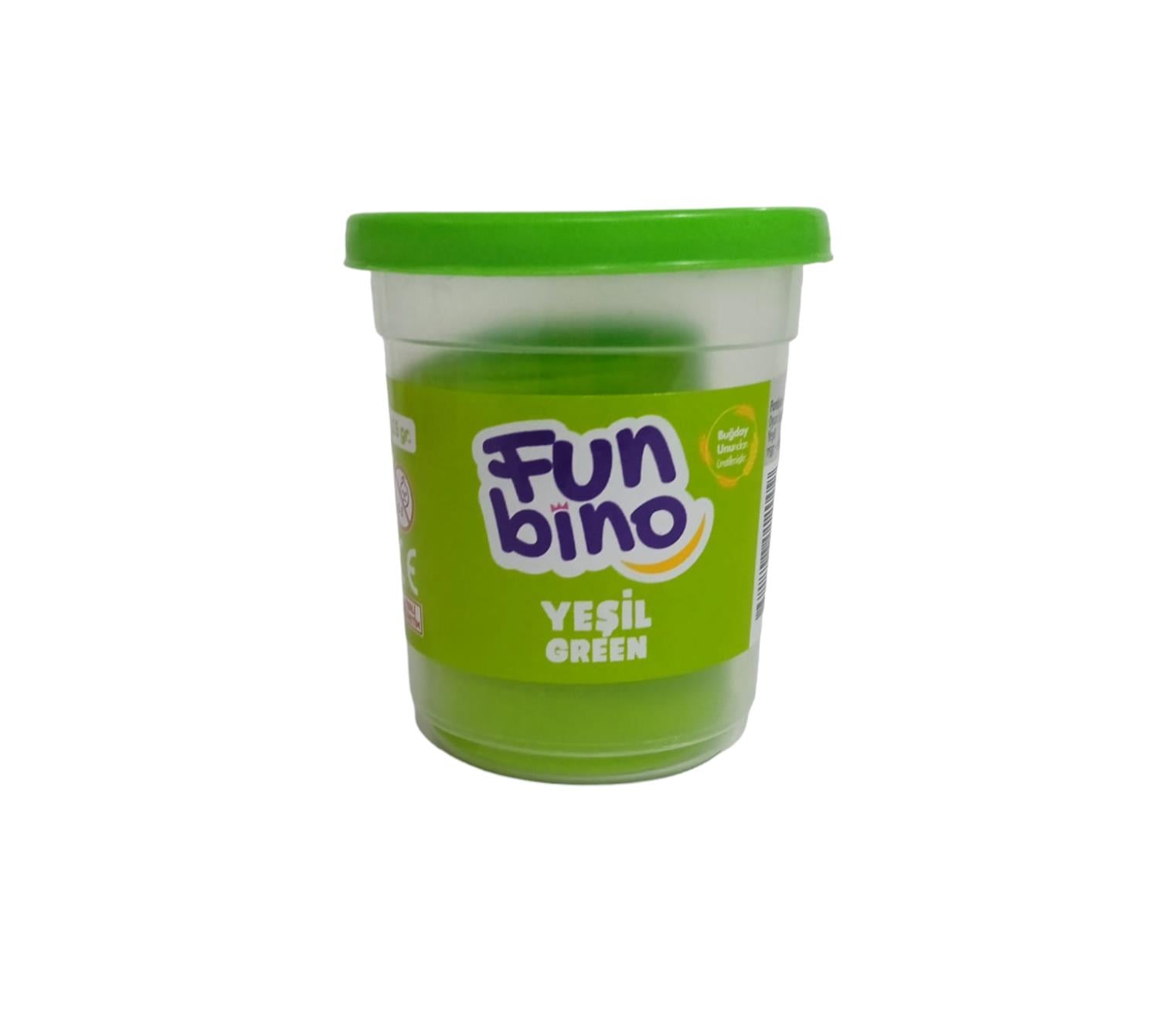 Funbino Tek Renk Oyun Hamuru Neon Yeşil 115 gr F119Oyun Hamurları