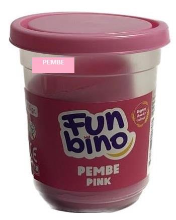 Funbino Tek Renk Oyun Hamuru Pembe 115 gr F108Oyun Hamurları