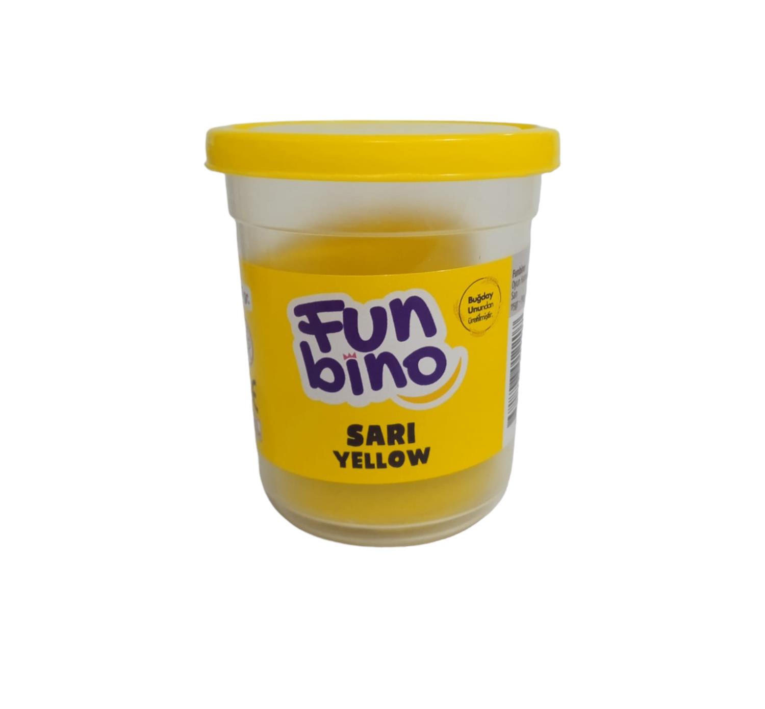 Funbino Tek Renk Oyun Hamuru Sarı 115 gr F103Oyun Hamurları