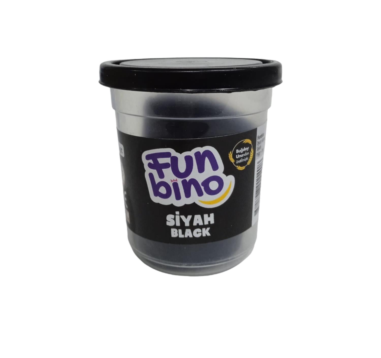 Funbino Tek Renk Oyun Hamuru Siyah 115 gr F111Oyun Hamurları