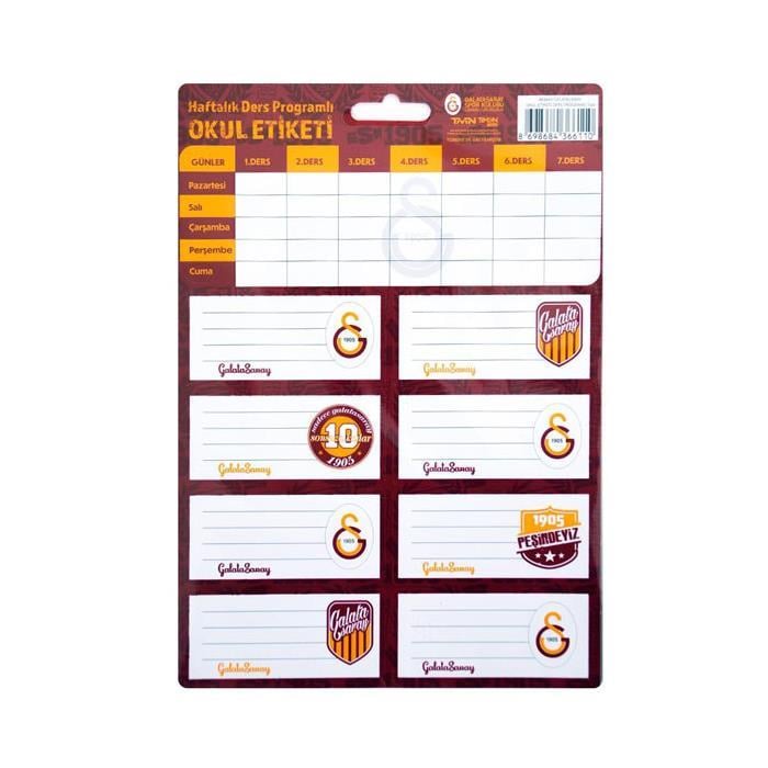 Galatasaray Okul Etiketi Ders Programlı 3yp. 463643Özkara Galatasaray Okul Etiketi Ders Programlı 3yp. 463643 - Kirtasiyem NetOkul Etiketleri