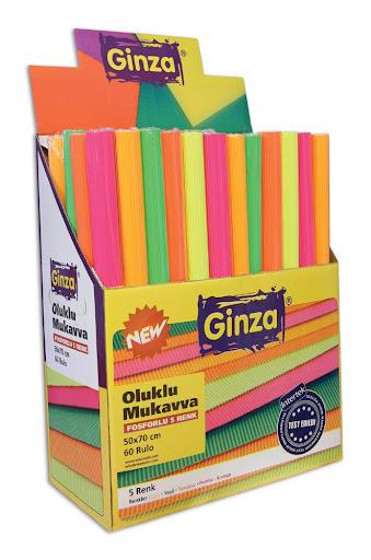 Ginza Mukavva Oluklu Floresan  Set Gn-966 *60Ginza Mukavva Oluklu Floresan  Set Gn-966 *60 - Kirtasiyem.netOluklu Mukavva