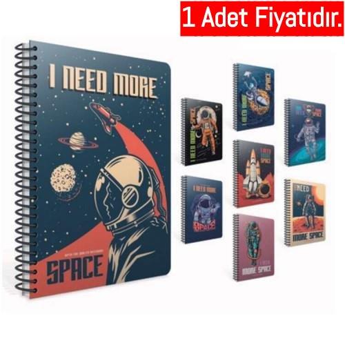 Gıpta A4 100-4 Space Spr.Karton Kpk.Defter Kareli (1 Adet)Gıpta A4 100-4 Space Spr.Karton Kpk.Defter Kareli - Kirtasiyem.netSpiralli Karton Kapak Defterler