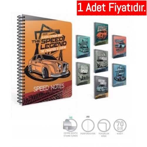 Gıpta A4 100-4 Speed Notes Spr.Karton Kpk.Defter Kare (1 Adet)Gıpta A4 100-4 Speed Notes Spr.Karton Kpk.Defter Kare - Kirtasiyem.netSpiralli Karton Kapak Defterler