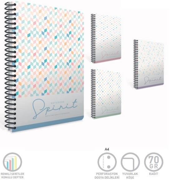 Gıpta A4 100-4 Spırıt Spr.Pp. Kpk.Defter KareliGıpta A4 100-4 Spırıt Spr.Pp. Kpk.Defter Kareli - Kirtasiyem.netSpiralli Plastik Kapak Defterler