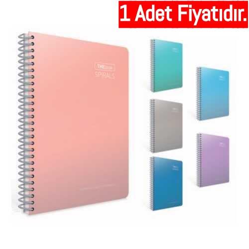 Gıpta A4 100-4 Thebook Spırals Spr.Sert Kpk.Defter Kareli (1 Adet)Gıpta A4 100-4 Thebook Spırals Spr.Sert Kpk.Defter Kareli - Kirtasiyem.netSpiralli Sert Kapak Defterler
