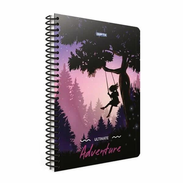 Gıpta Adventure Spr.Karton Kap.Defter A6 80 Yp.Kareli(Stand)Gıpta Adventure Spr.Karton Kap.Defter A6 80 Yp.Kareli(Stand) - Kirtasiyem.netSpiralli Karton Kapak Defterler