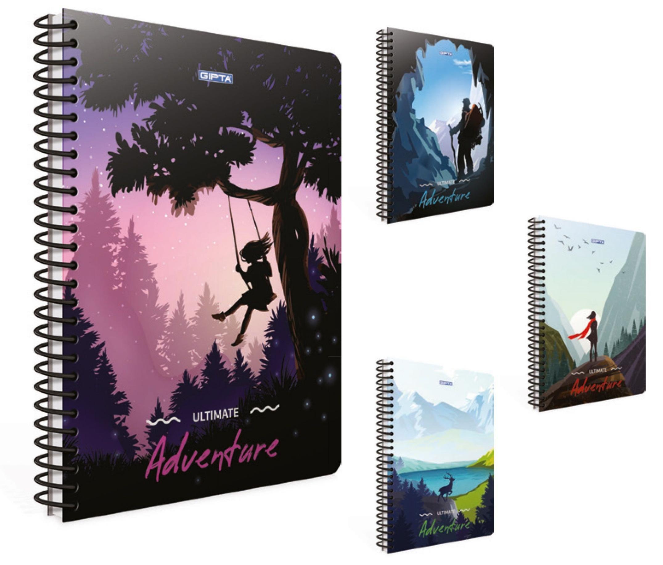 Gıpta Adventure Tel Dkş.Krt.Kpk.Defter A6 80Yp Kareli- StnGıpta Adventure Tel Dkş.Krt.Kpk.Defter A6 80Yp Kareli- Stn - Kirtasiyem.netSert Kapak Defterler