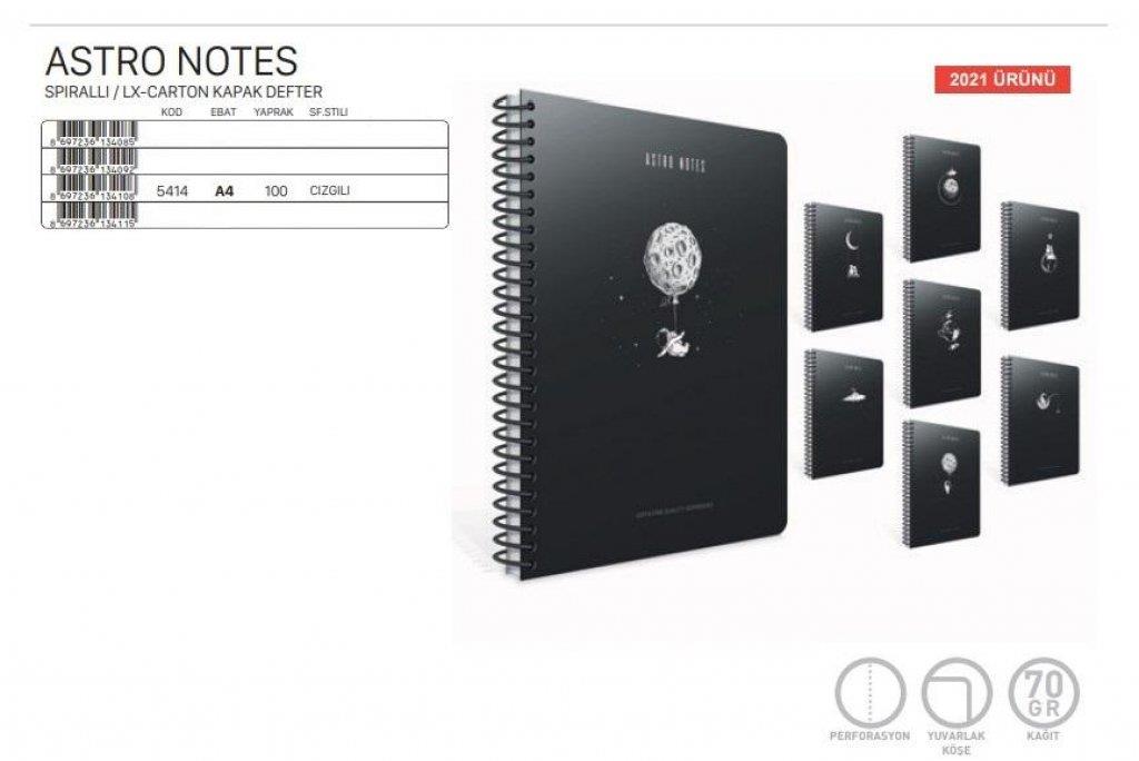 Gıpta Astro Notes Spr.Karton Kpk.Defter A4 100-1 Yp. ÇizgiliGıpta Astro Notes Spr.Karton Kpk.Defter A4 100-1 Yp. Çizgili - Kirtasiyem.netSpiralli Karton Kapak Defterler