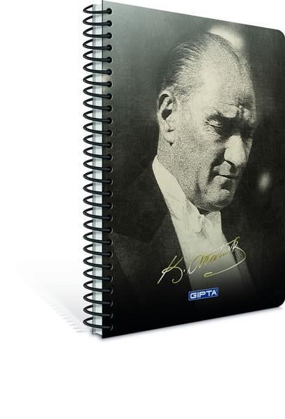 Gıpta Atatürk Sert Kapak Spr.Defter 17X24 100 Yp. KareliGıpta Atatürk Sert Kapak Spr.Defter 17X24 100 Yp. Kareli - Kirtasiyem.netSert Kapak Defterler