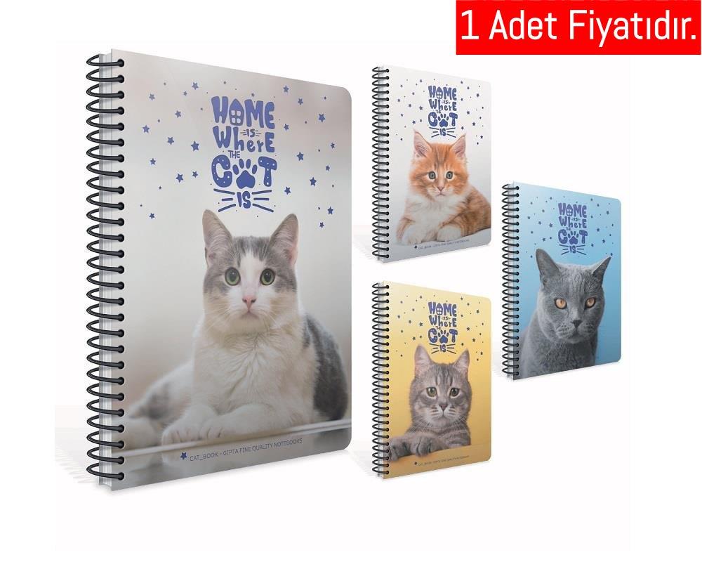Gıpta Cat_Book Spr.Pp Kpk.Defter A4 80-1 Yp.Çizgili (1 Adet)Gıpta Cat_Book Spr.Pp Kpk.Defter A4 80-1 Yp.Çizgili - Kirtasiyem.netSpiralli Plastik Kapak Defterler