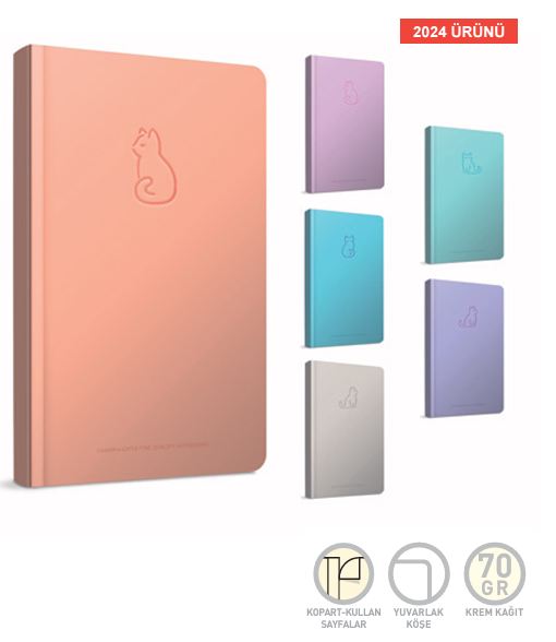 Gıpta Charm Notes Iplık Dikiş Sert Kapdef 16X16 80 CızSpiralli Plastik Kapak Defterler