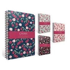 Gıpta Cherry Spiralli Sert.Kpk.Def.17X24 120Yp NoktalıSpiralli Karton Kapak Defterler