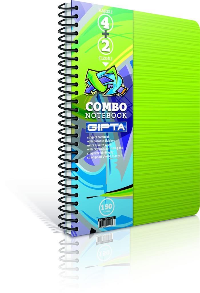 Gıpta Combo 9+2 Seperatörlü Spr.Pls.Kap.Defter A4-210 Yp. 2455Gıpta Combo 9+2 Seperatörlü Spr.Pls.Kap.Defter A4-210 Yp. 2455 - Kirtasiyem.netSeperatörlü ( Ayraçlı ) Defterler