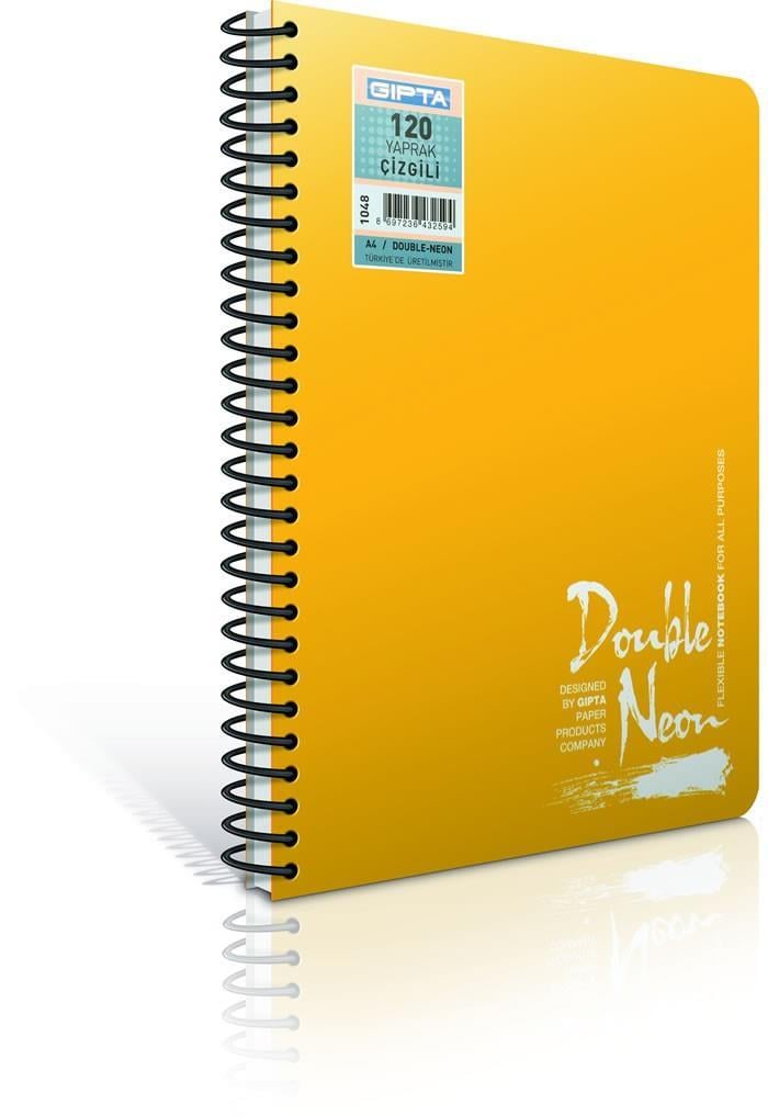Gıpta Defter Double Neon Spiralli Neon Pp. Kapak A4-80 Yaprak Kareli 2168Gıpta Defter Double Neon Spiralli Neon Pp. Kapak A4-80 Yaprak Kareli 2168 - Kirtasiyem.netSpiralli Plastik Kapak Defterler