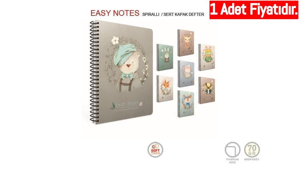 Gıpta Easy Notes Spr.Sert Kpk.Defter 17X24 120 Yp.Çizgili (1 Adet)Gıpta Easy Notes Spr.Sert Kpk.Defter 17X24 120 Yp.Çizgili - Kirtasiyem.netSpiralli Sert Kapak Defterler