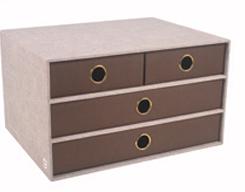 Gıpta Ex.Offıce 33X25X18 Krem 4 Çekmeceli OrganızerSpiralli Bloknotlar