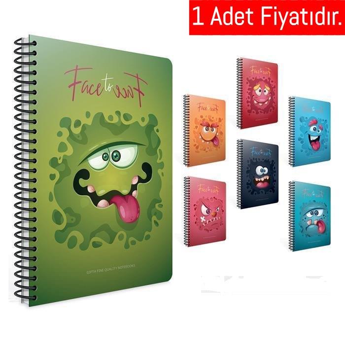 Gıpta Face To Face Spr.Karton Kpk. Defter A4 100-1 Yp Çizg. (1 Adet)Gıpta Face To Face Spr.Karton Kpk. Defter A4 100-1 Yp Çizg. - Kirtasiyem.netSpiralli Karton Kapak Defterler