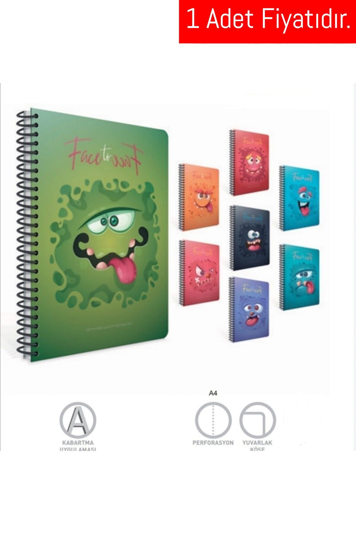 Gıpta Face To Face Spr.Karton Kpk. Defter A4 80-1 Yp Çizg. (1 Adet)Gıpta Face To Face Spr.Karton Kpk. Defter A4 80-1 Yp Çizg. - Kirtasiyem.netSpiralli Karton Kapak Defterler