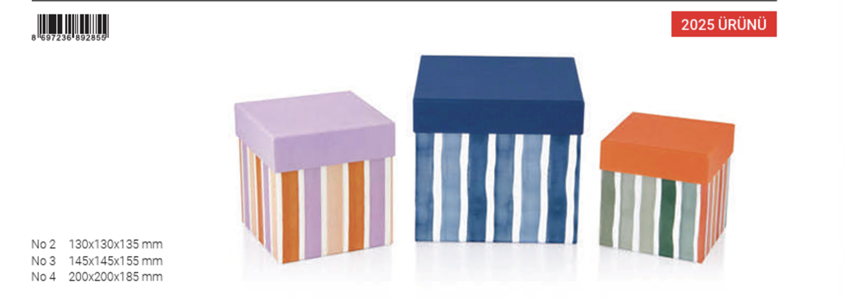 Gıpta Focus Küp Kare 3 Lü Kutu SetiHediyelik Kutular