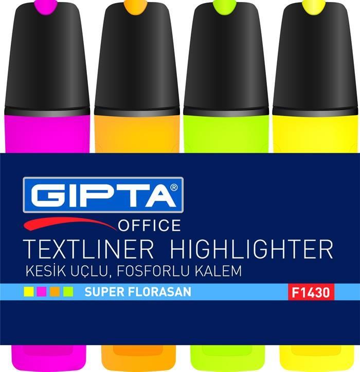 Gıpta Fosforlu Kalem4 Renk SetGıpta Fosforlu Kalem4 Renk Set - Kirtasiyem.netFosforlu Kalemler