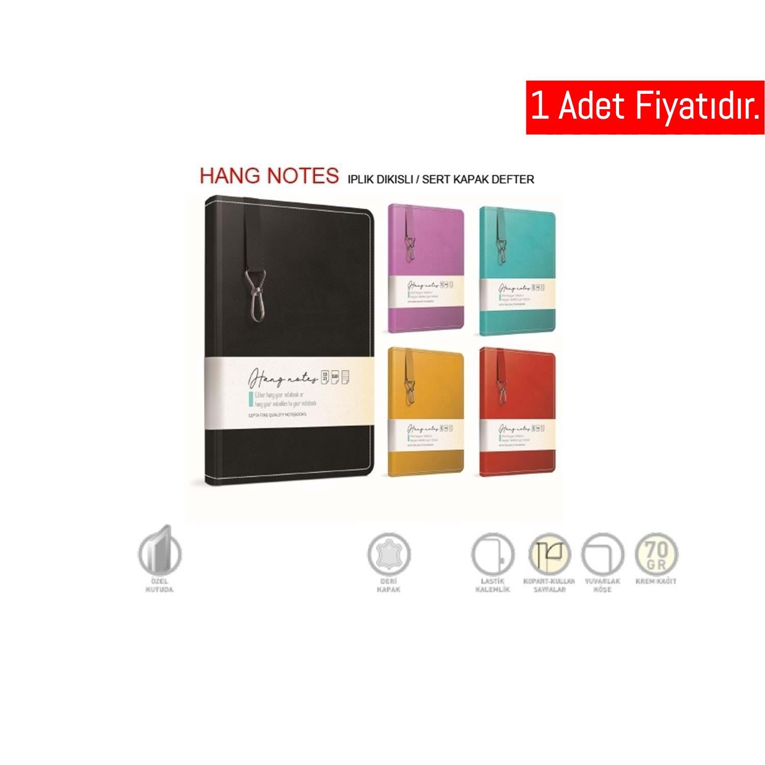 Gıpta Hang Notes İp.Dkş.Srt.Kp.Defter 13X21-120Yp Çizgili (1 Adet)Gıpta Hang Notes İp.Dkş.Srt.Kp.Defter 13X21-120Yp Çizgili - Kirtasiyem.netPlastik Kapak Defterler
