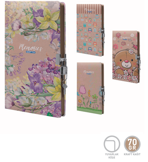 Gıpta Hatıra Defteri Kilitli İplik Dikişli Kraft Kapak 17X24-96 Yp. (Kt)Gıpta Hatıra Defteri Kilitli İplik Dikişli Kraft Kapak 17X24-96 Yp. (Kt) - Kirtasiyem.netHatıra Defterleri