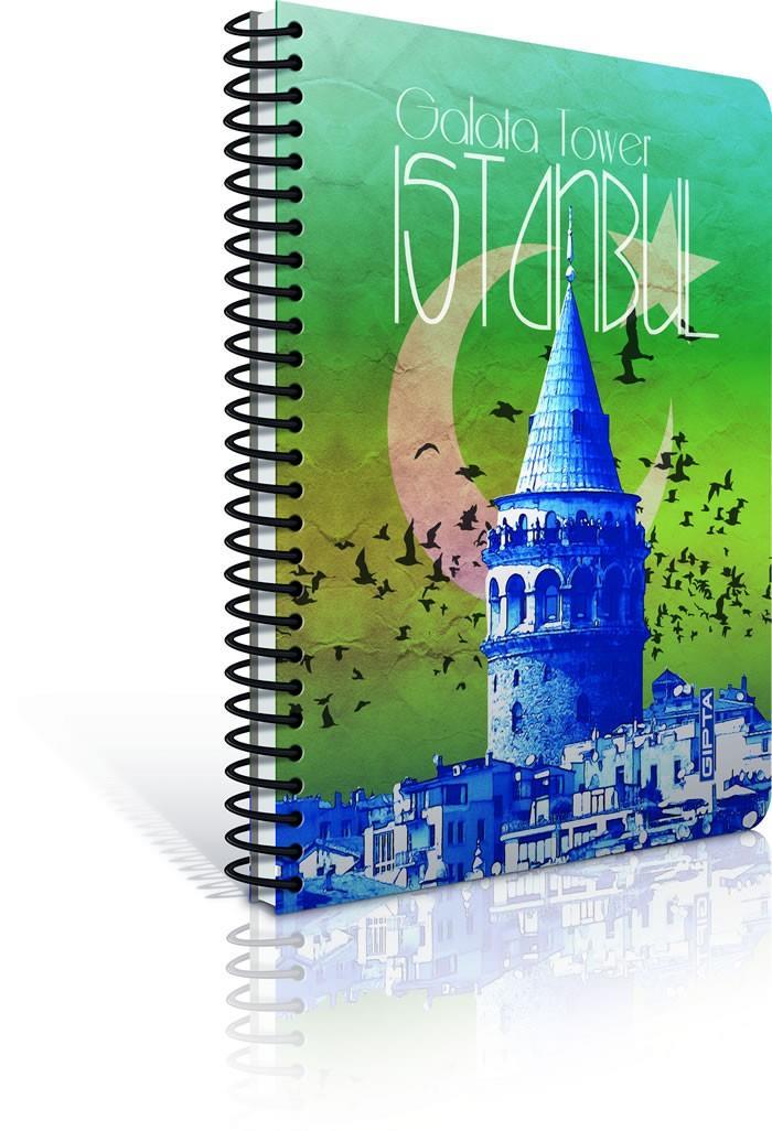 Gıpta İstanbul Ofset Spr.Pls.Kap.Defter A6 80 Yp. Çizgili Gıpta İstanbul Ofset Plastik Kapak Spiralli Defter A6 80 Yaprak Çizgili  - Kirtasiyem.netSpiralli Plastik Kapak Defterler