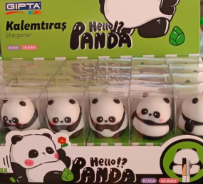 Gıpta Kalemtraş - Panda *24Spiralli Plastik Kapak Defterler
