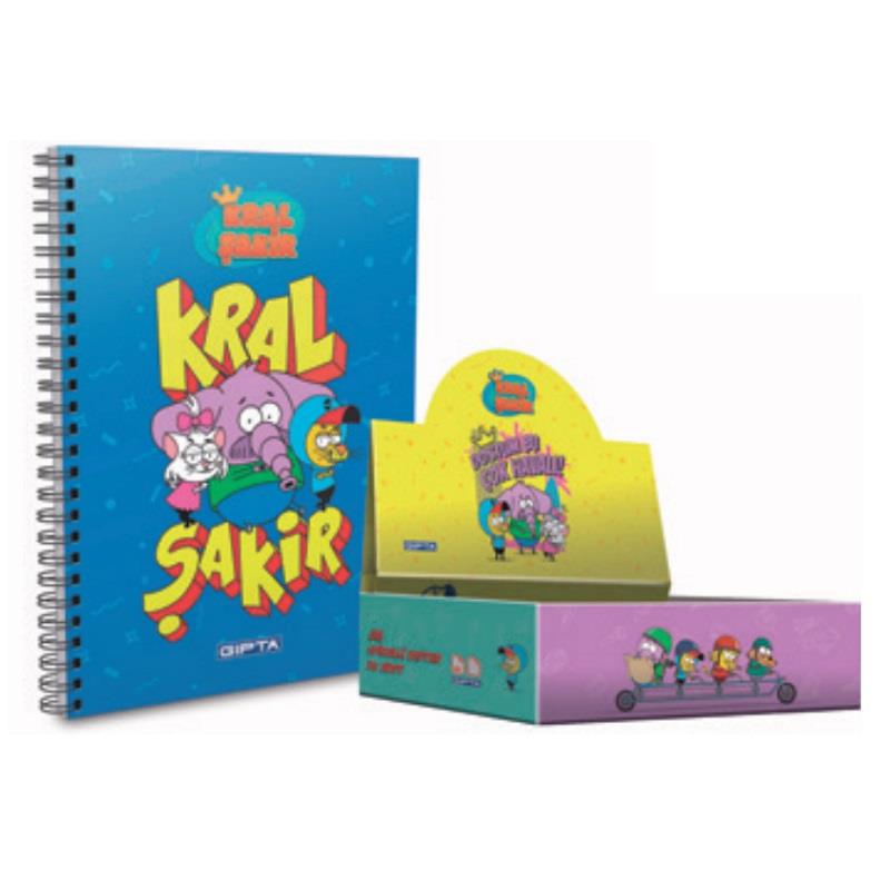 Gıpta Kral Şakir Spr.A6 Karton Kap.Defter Gıpta Kral Şakir Spr.A6 Karton Kap.Defter  - Kirtasiyem.netSpiralli Karton Kapak Defterler