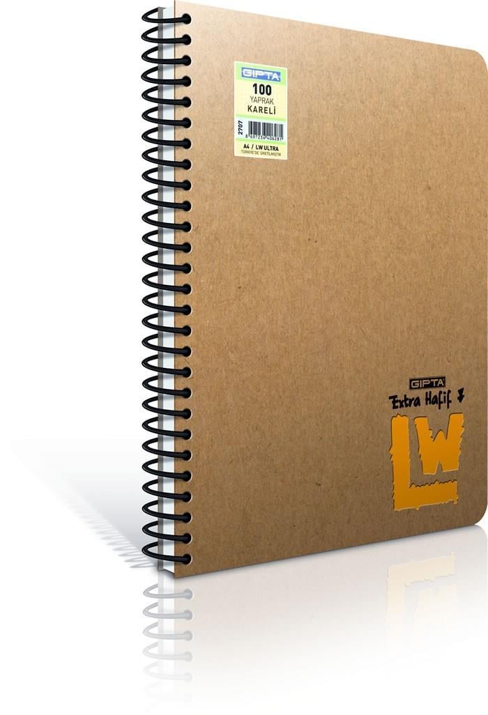 Gıpta Lw Ultra Kraft Kapak Spr.Defter A6*80 Yp. Çizgili Gıpta Lw Ultra Kraft Kapak Spr.Defter A6*80 Yp. Çizgili  - Kirtasiyem.netKraft Defterler