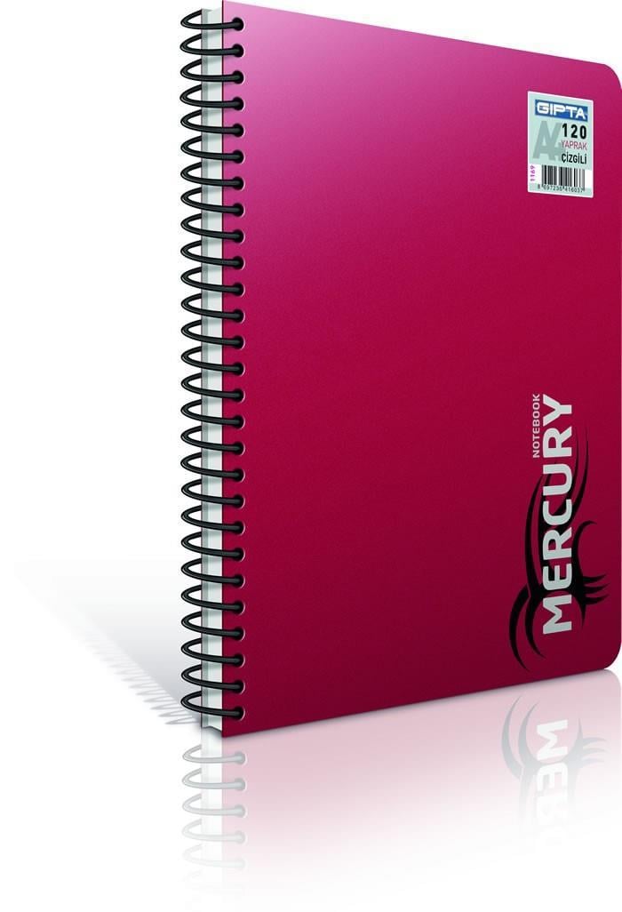 Gıpta Mercury Pls.Kapak Spr.Konulu Defter Metalik A4 120 Yp. ÇizgiliGıpta Mercury Spiralli Defter Konulu Metalik Pp Kapak A4 120 Yaprak Çizgili - Kirtasiyem.netSeperatörlü ( Ayraçlı ) Defterler