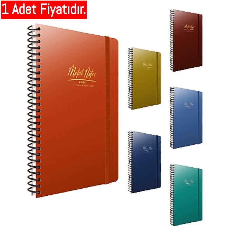 Gıpta Metal Notes Spr.Pp Kpk.Defter A4 80-0 Yp.Çizgisiz (1 Adet)Gıpta Metal Notes Spr.Pp Kpk.Defter A4 80-0 Yp.Çizgisiz - Kirtasiyem.netSpiralli Plastik Kapak Defterler