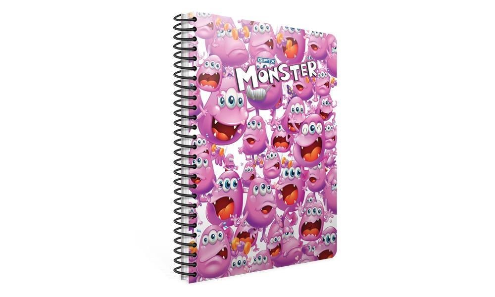 Gıpta Monster Spiralli Defter Ofset Pp Kapak A4 80 Yaprak KareGıpta Monster Spiralli Defter Ofset Pp Kapak A4 80 Yaprak Kare - Kirtasiyem.netSpiralli Plastik Kapak Defterler